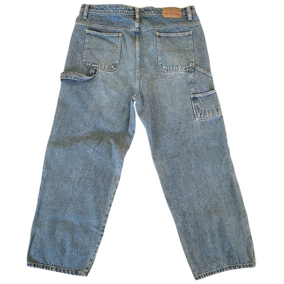 Steve & Barrys Carpenter Jeans 40x30 Mens Denim Pants Blue - Picture 2 of 8